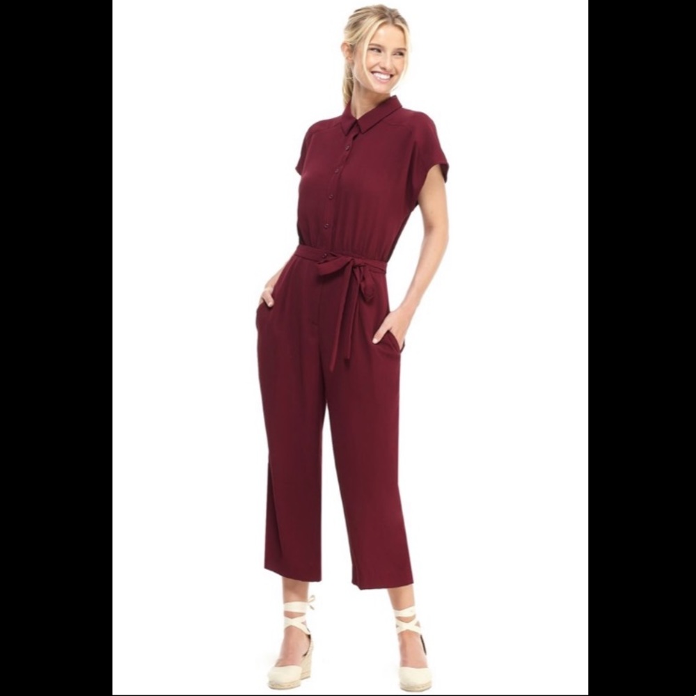 Gal Meets Glam jumpsuit in Port - new with tags